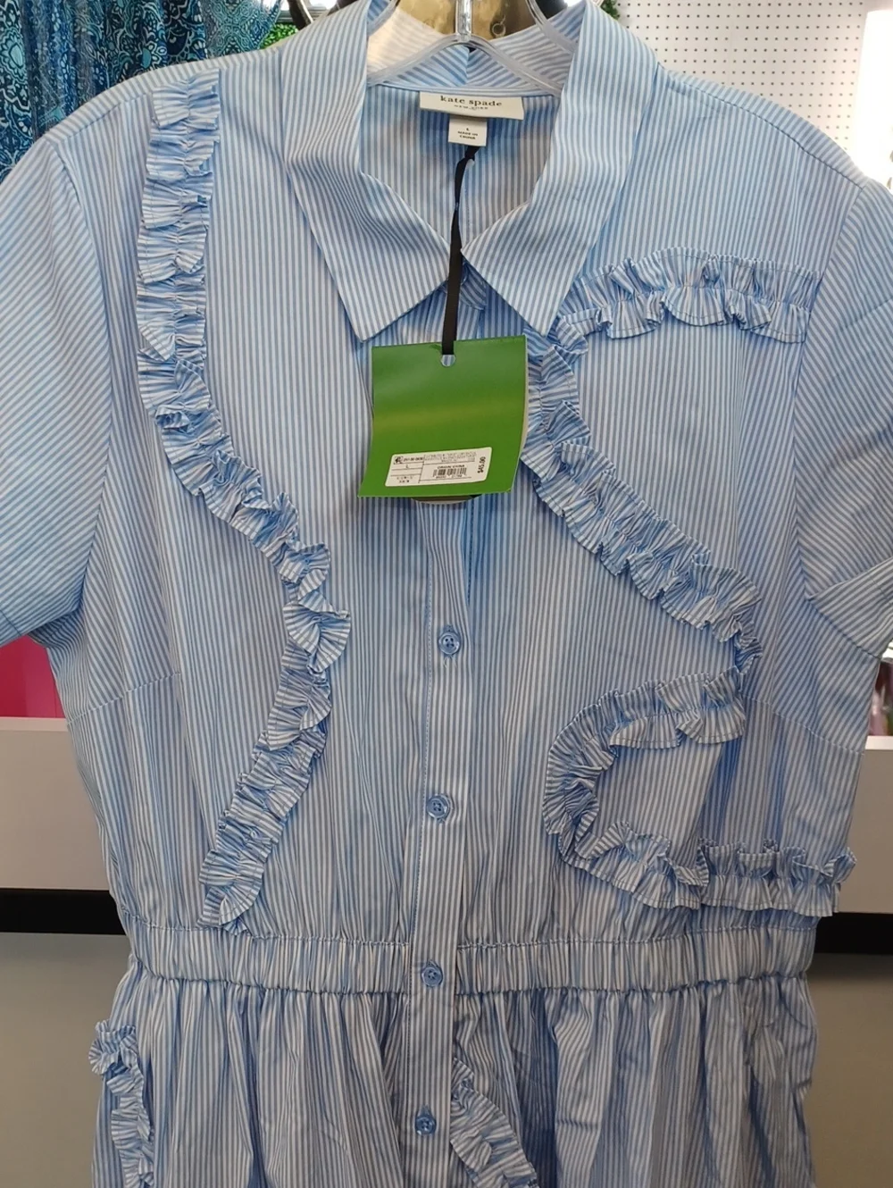 Kate Spade For Target Blue White Shirtdress NWT
